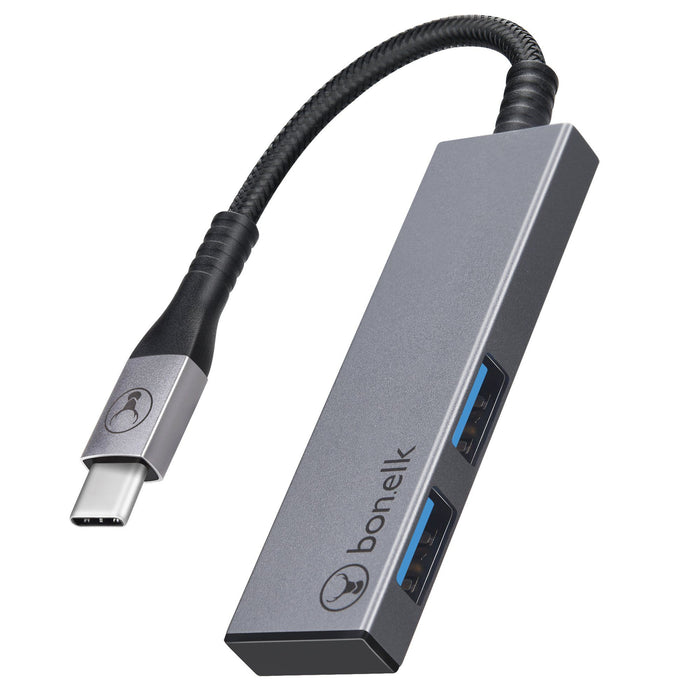 Bonelk Long-Life Series USB-C to 2 Port USB 3.0 Slim Hub Tekitin Technology