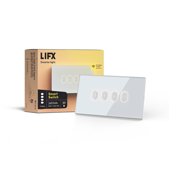 LIFX Smart Light Switch 4-Gang - White