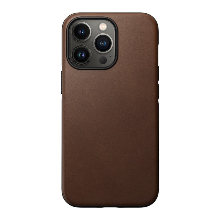 Nomad Modern Leather Case iPhone 13 Pro - Brown