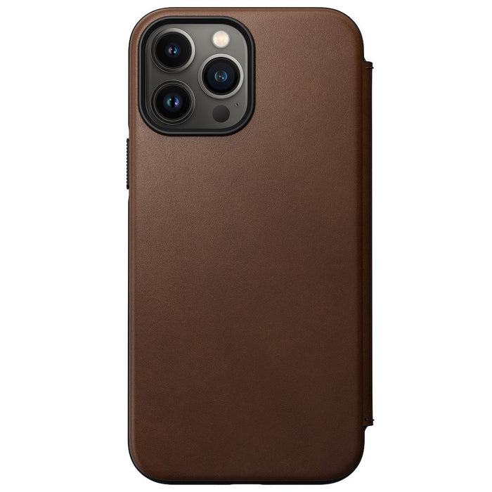Nomad Modern Leather Folio iPhone 13 Pro Max - Brown