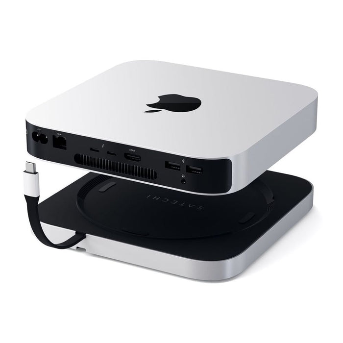 Satechi Aluminium USB-C Stand + Hub for Mac Mini with SSD Enclosure