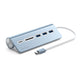 Satechi USB-C Aluminium USB 3.0 Hub & Card Reader - Blue