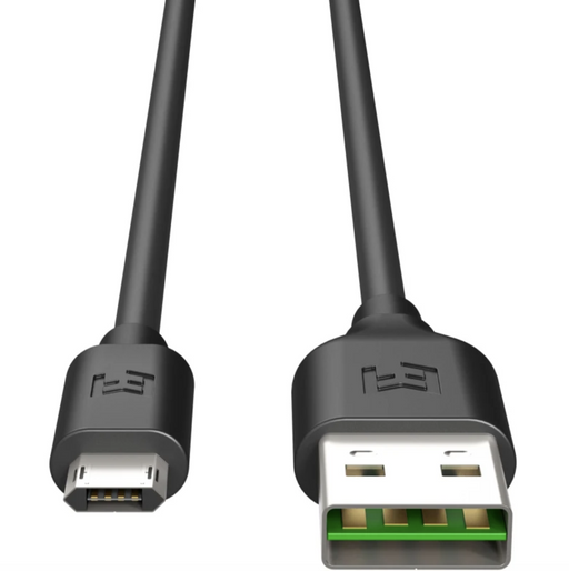 EFM Flipper Reversible Micro USB Cable 2M - Black | EFM
