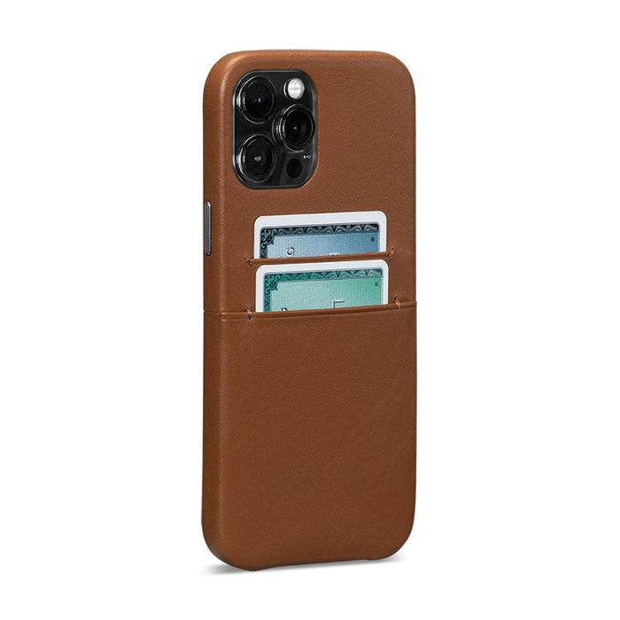 Sena Snap On Wallet Case for iPhone 13 and 13 Pro Brown