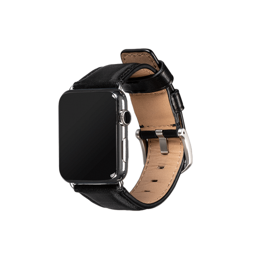 Sena Deen Leather Apple Watch Band 42 44mm Black