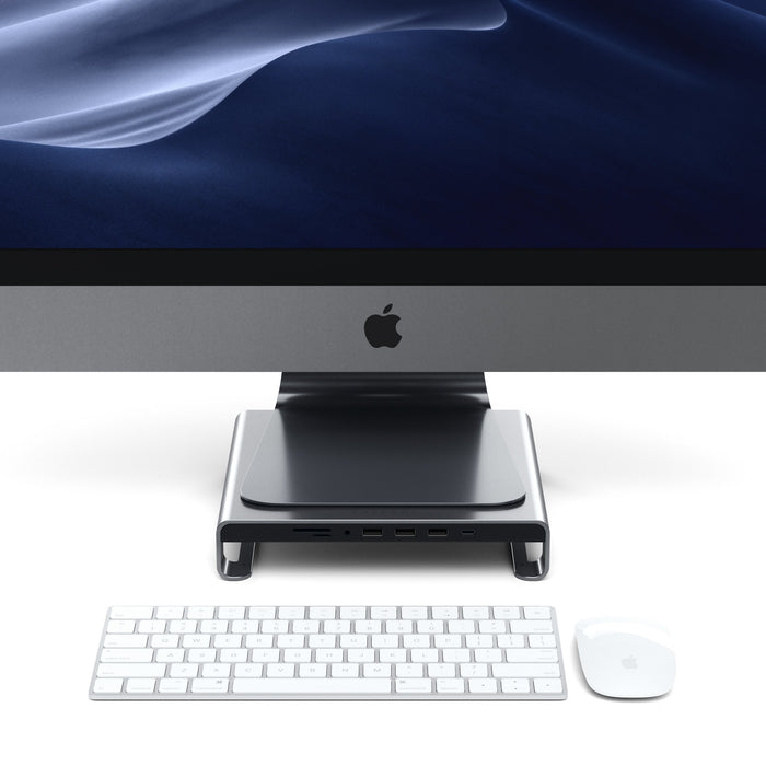 Satechi USB-C Aluminum Monitor Stand Hub for iMac - Space Grey